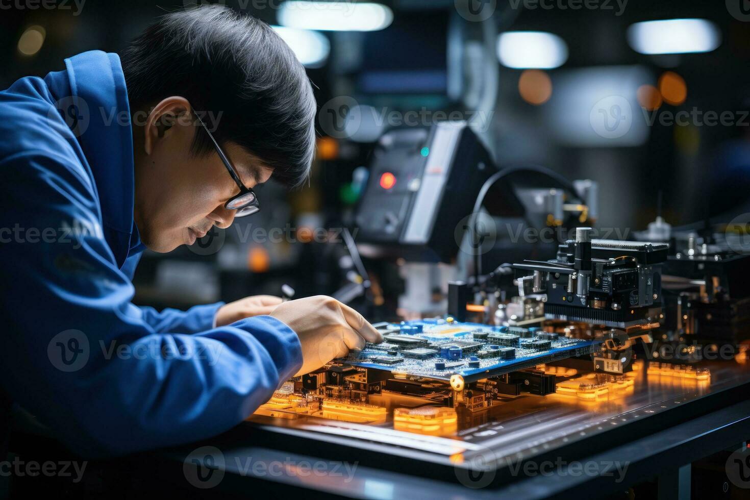 engineer-hand-holds-soldering-iron-and-tinlead-to-solder-electronic-board-generative-ai-photo